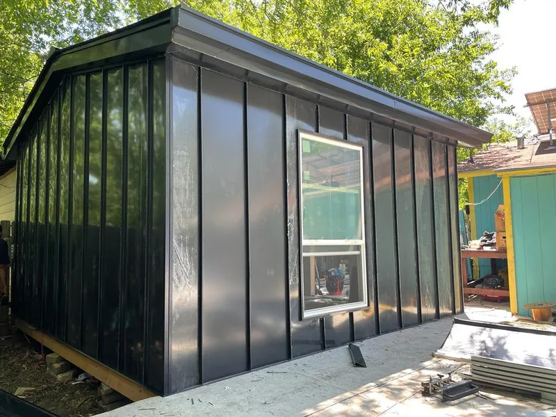 Black standing seam metal wall panels for Metal Roof Installation in Lithia Springs